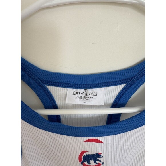 Soft As A Grape Women's Chicago Cubs Tank Top MLB Small - Picture 3 of 4